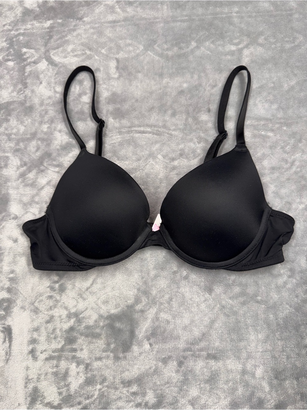 Victoria's Secret Black Wear Everywhere Push Up T-Shirt Bra